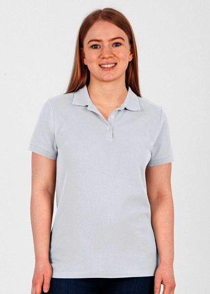 JAKO Damen Polo-Shirt Organic, weiß, Gr.38