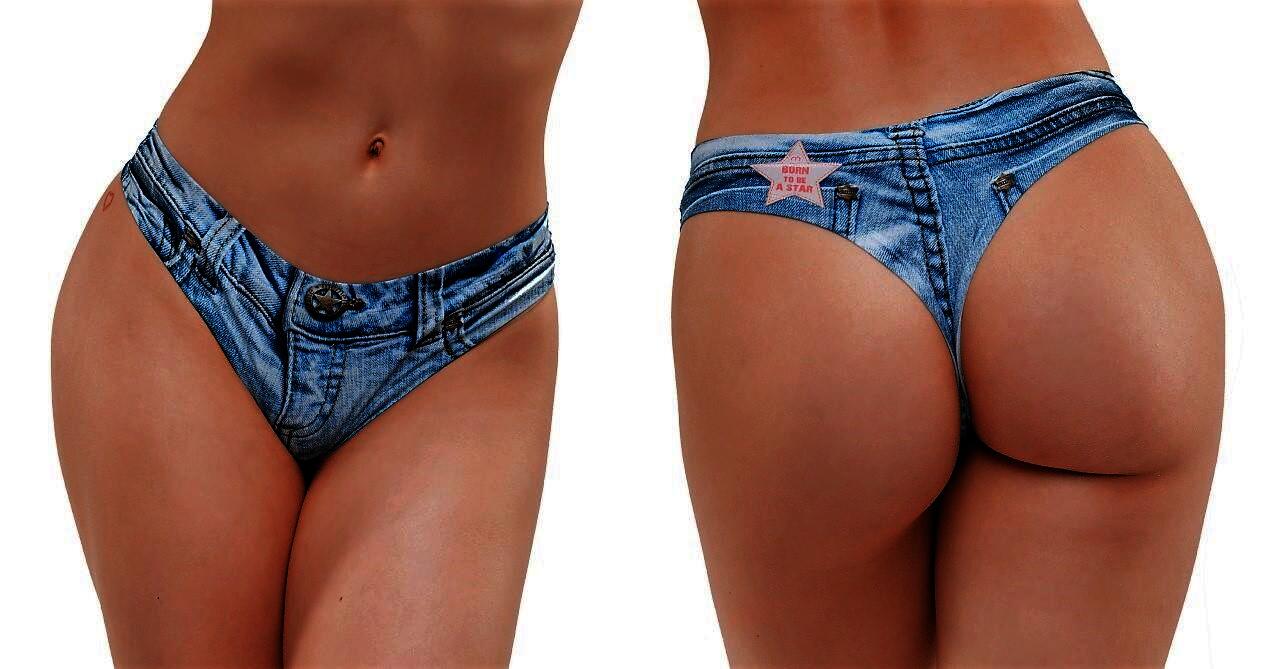 Memème JEANS LIGHT Tanga, Größe L