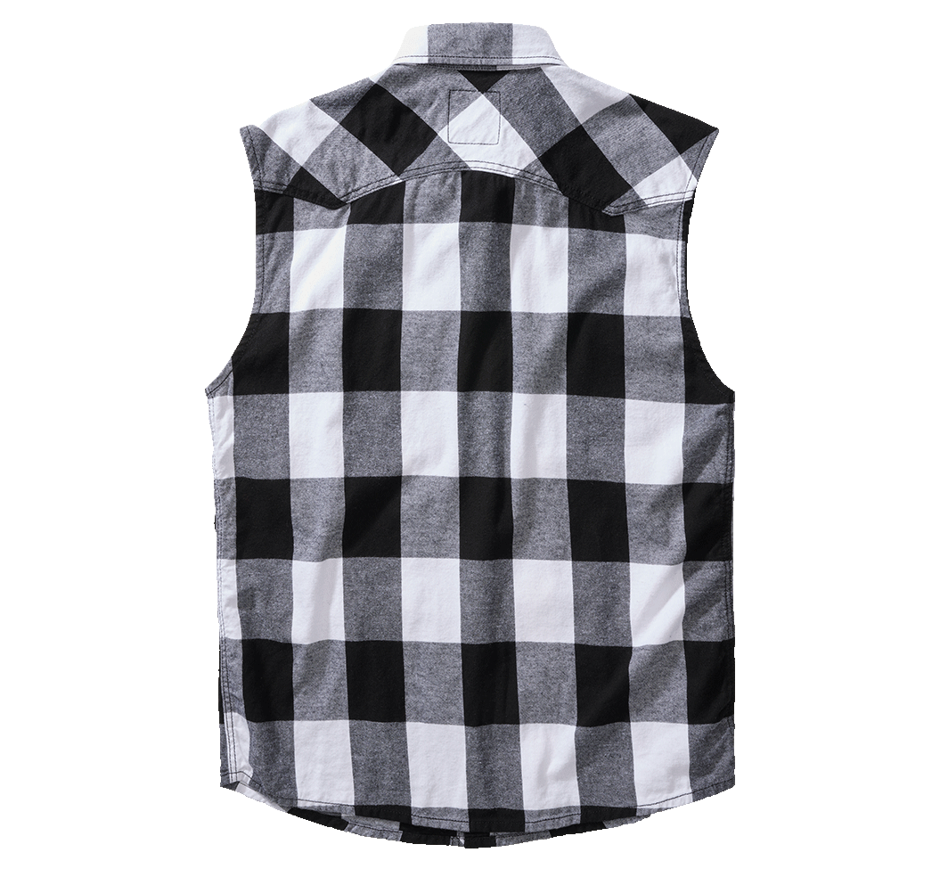 Brandit Checkshirt, Farbe weiß/schwarz, Größe XL Brandit Checkshirt, Farbe weiß/schwarz, Größe XL