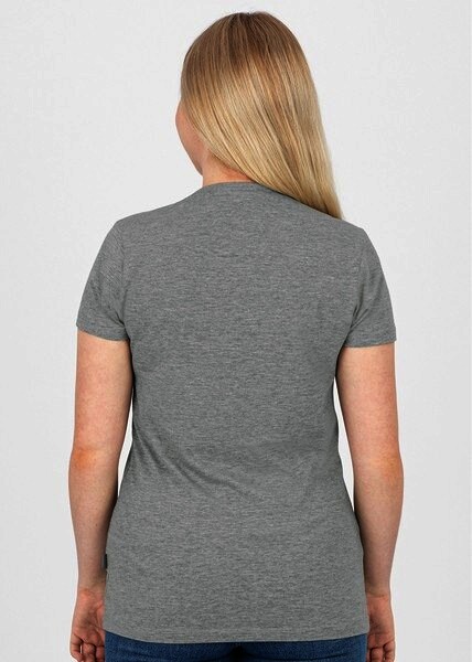 JAKO Damen T-Shirt Organic, hellgrau meliert, Gr.38
