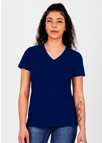 JAKO Damen T-Shirt Organic, blau, Gr.48