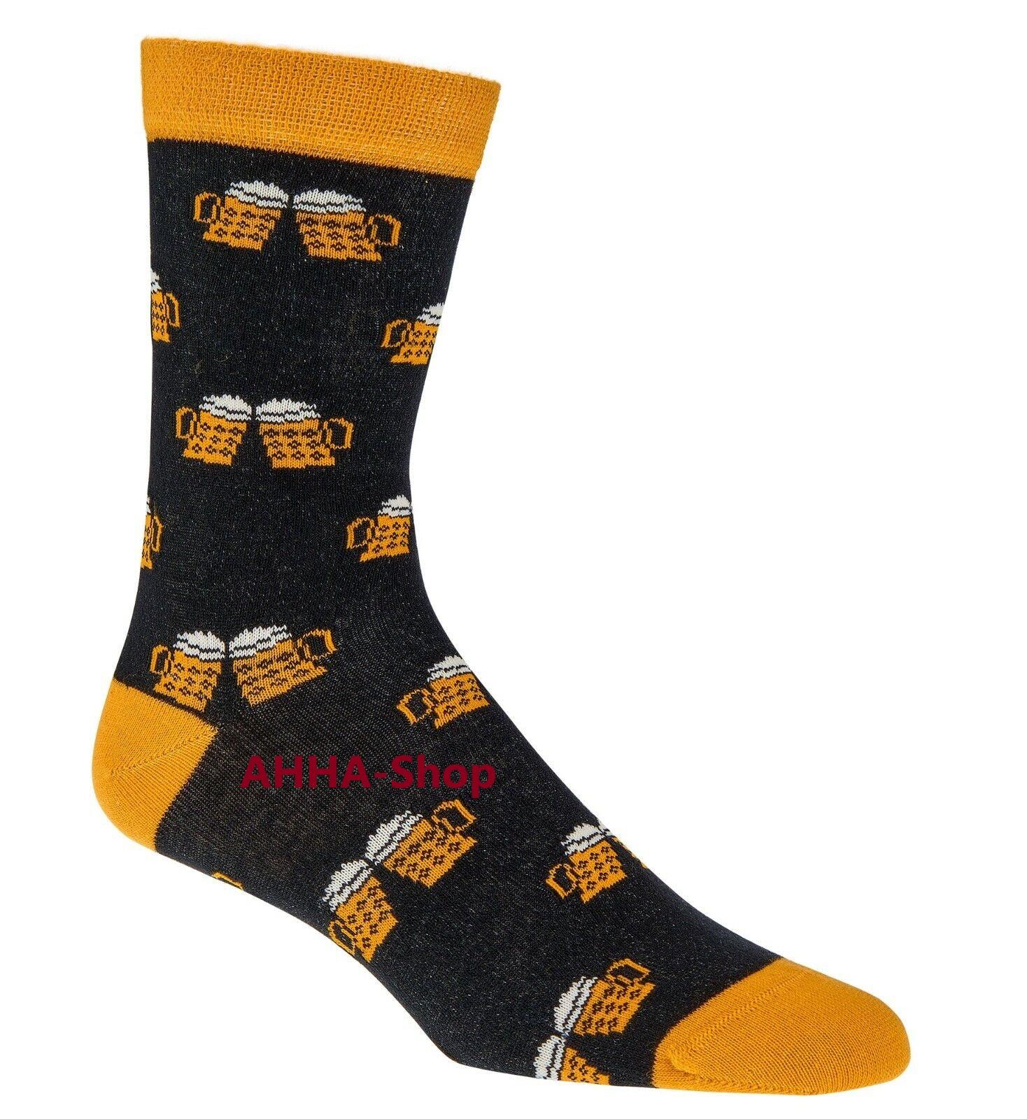 2 Paar „Socks4fun“ Socken mit Biermotiv, Gr. 42 - 47  2 Paar „Socks4fun“ Socken mit Biermotiv, Gr. 42 - 47