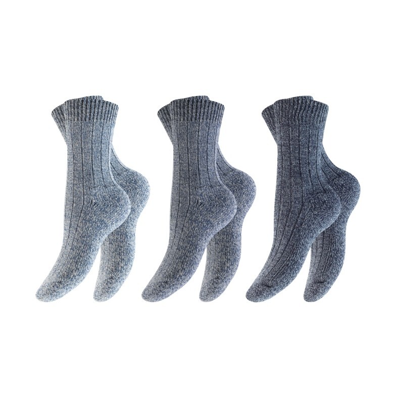 Damen Norwegersocken 62789, 3er-Pack, Gr.39/42