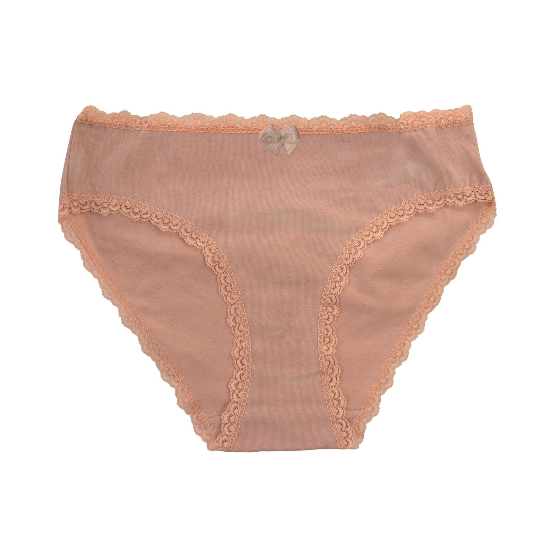 Damen Bikinislip 18123, Spitze, versch. Farben, 4 x 2er-Pack, Gr.36/38