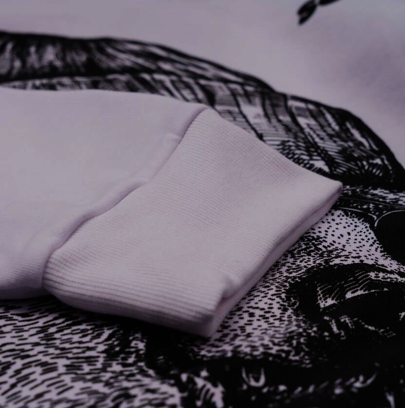Hoodie „Winterbear“ by SOLLSO.,Melange White, Gr.L