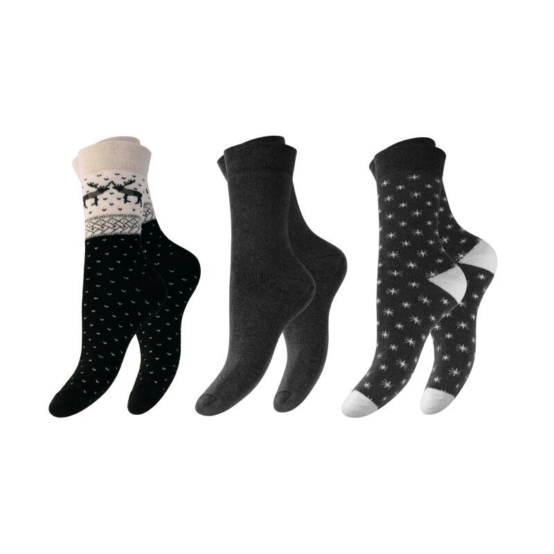 Damen Thermosocken 68305, Komfortbund, 3er-Pack , Gr. 39/42