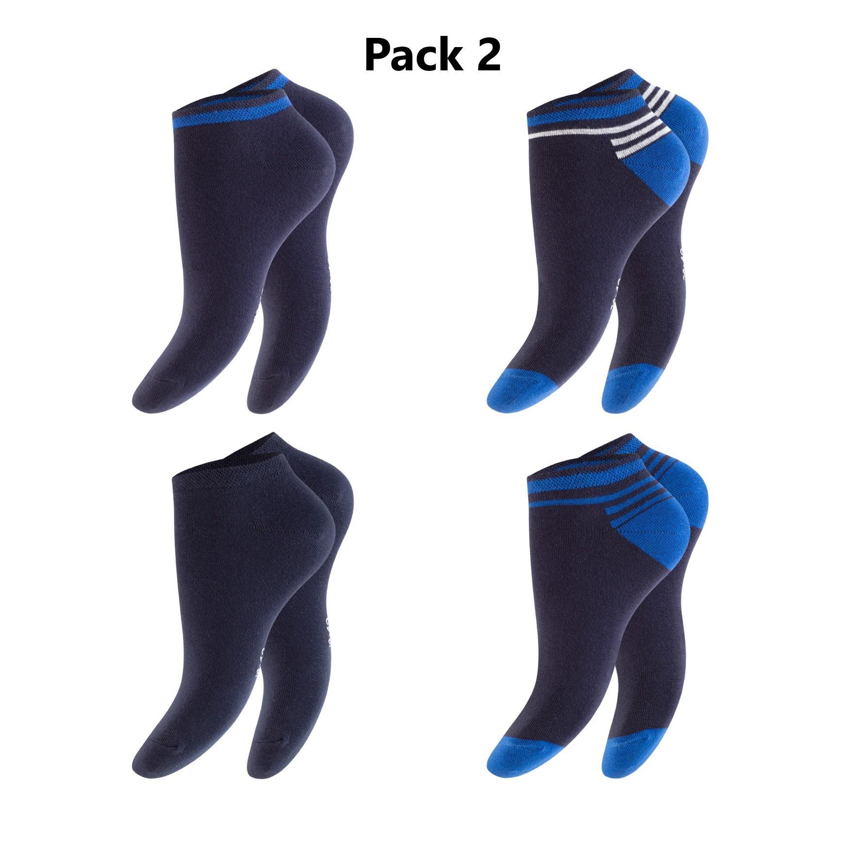 Herren Sneaker-Socken 79508 ,Pack 1, Gr.43/46,  farbig gem., 4 x 4er-Pack