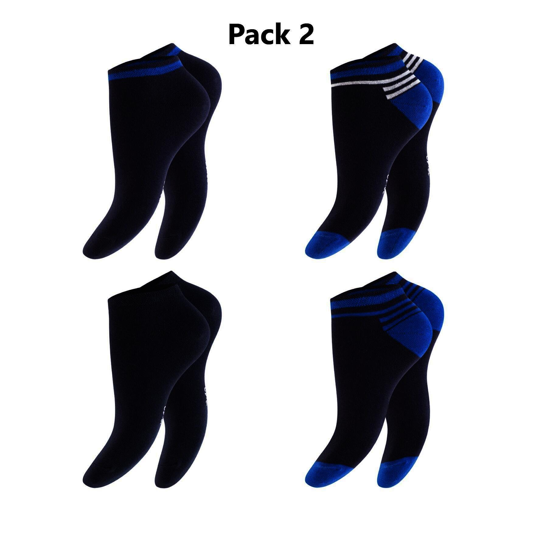 Herren Sneaker-Socken 79508 ,Pack 2, Gr. 43/46, farbig gem., 3 x 4er-Pack