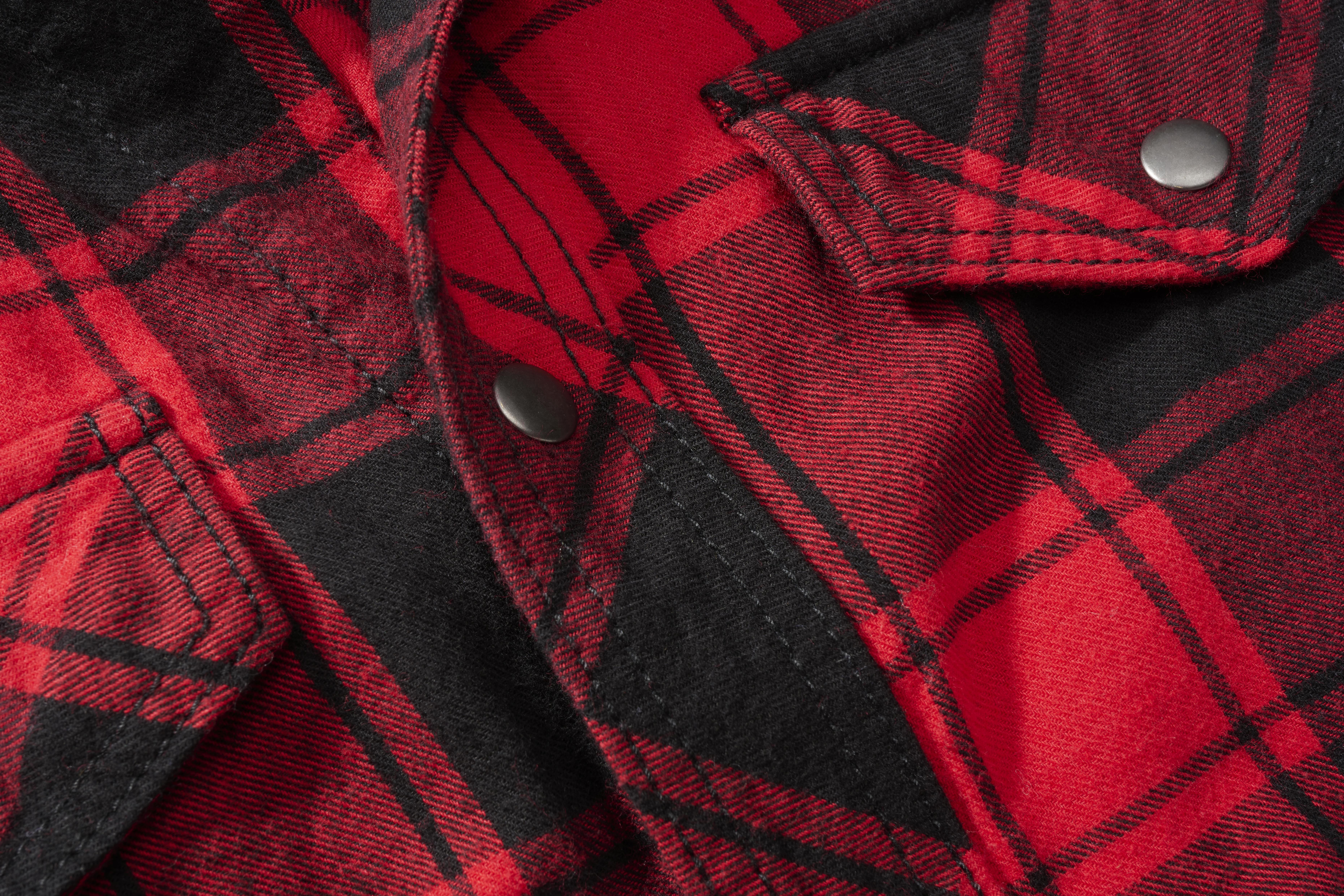 Brandit Checkshirt, Farbe rot/schwarz, Größe 4XL