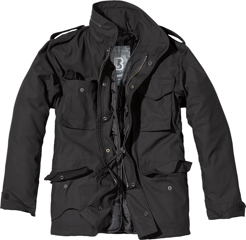 Brandit M-65 Fieldjacket Classic, Farbe schwarz