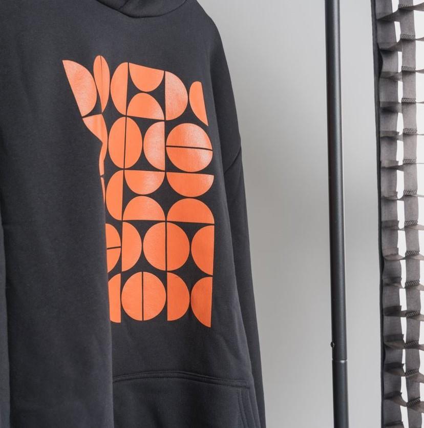 SOLLSO. Premium Hoodie "Abstract" Farbe Dark Black, Größe 4XL