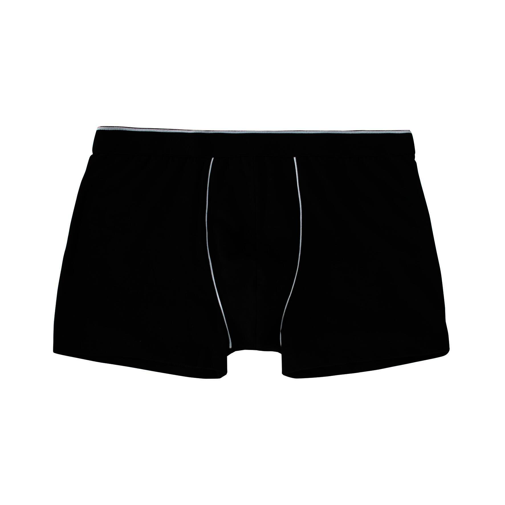 Herren Pants 27439, Schwarz mit versch. farbigen Paspeln, 8er-Pack, Gr.5