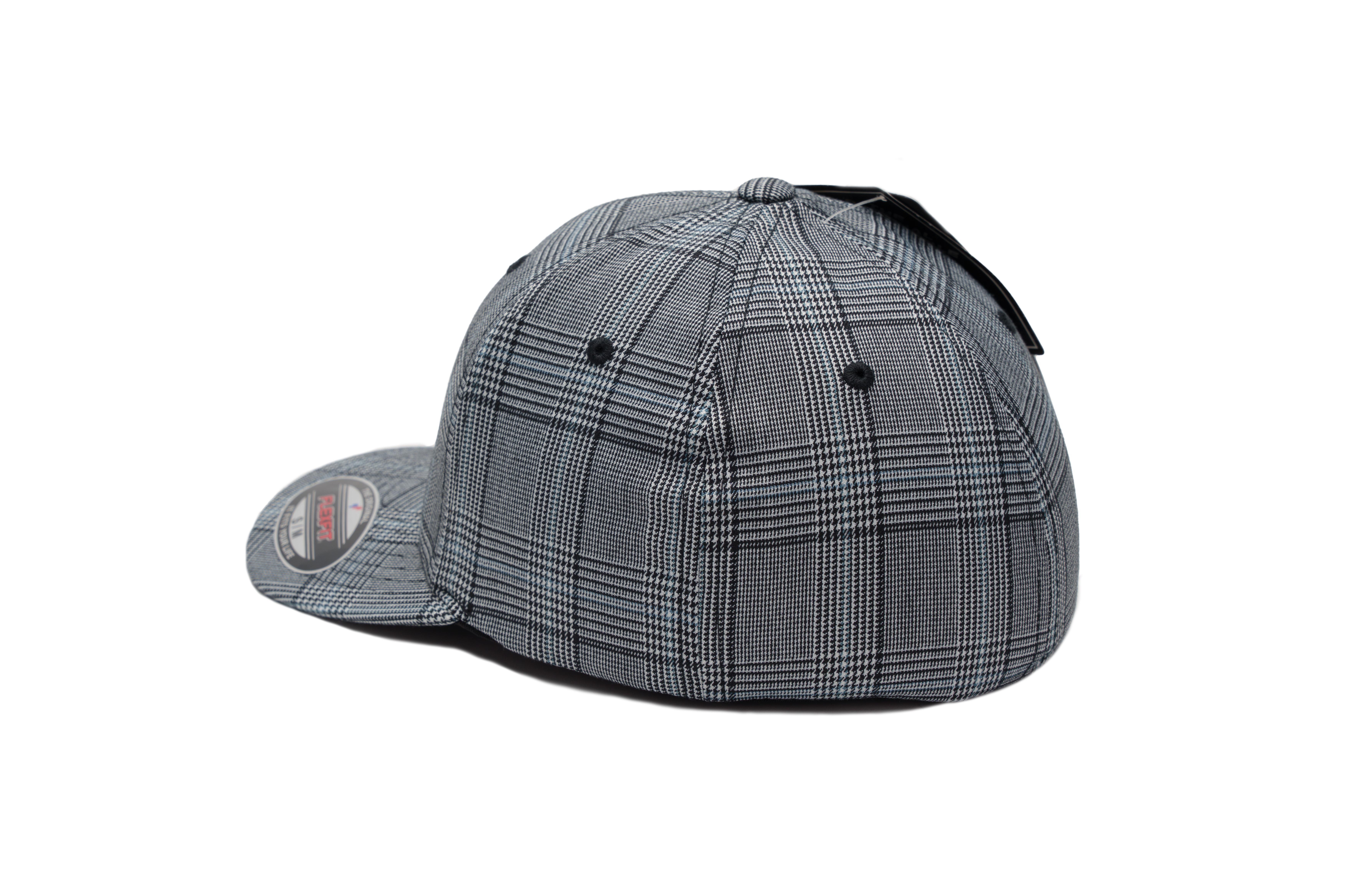 SOLLSO. Flexfit® Glen Check Cap, Braun-Khaki, Gr.S/M