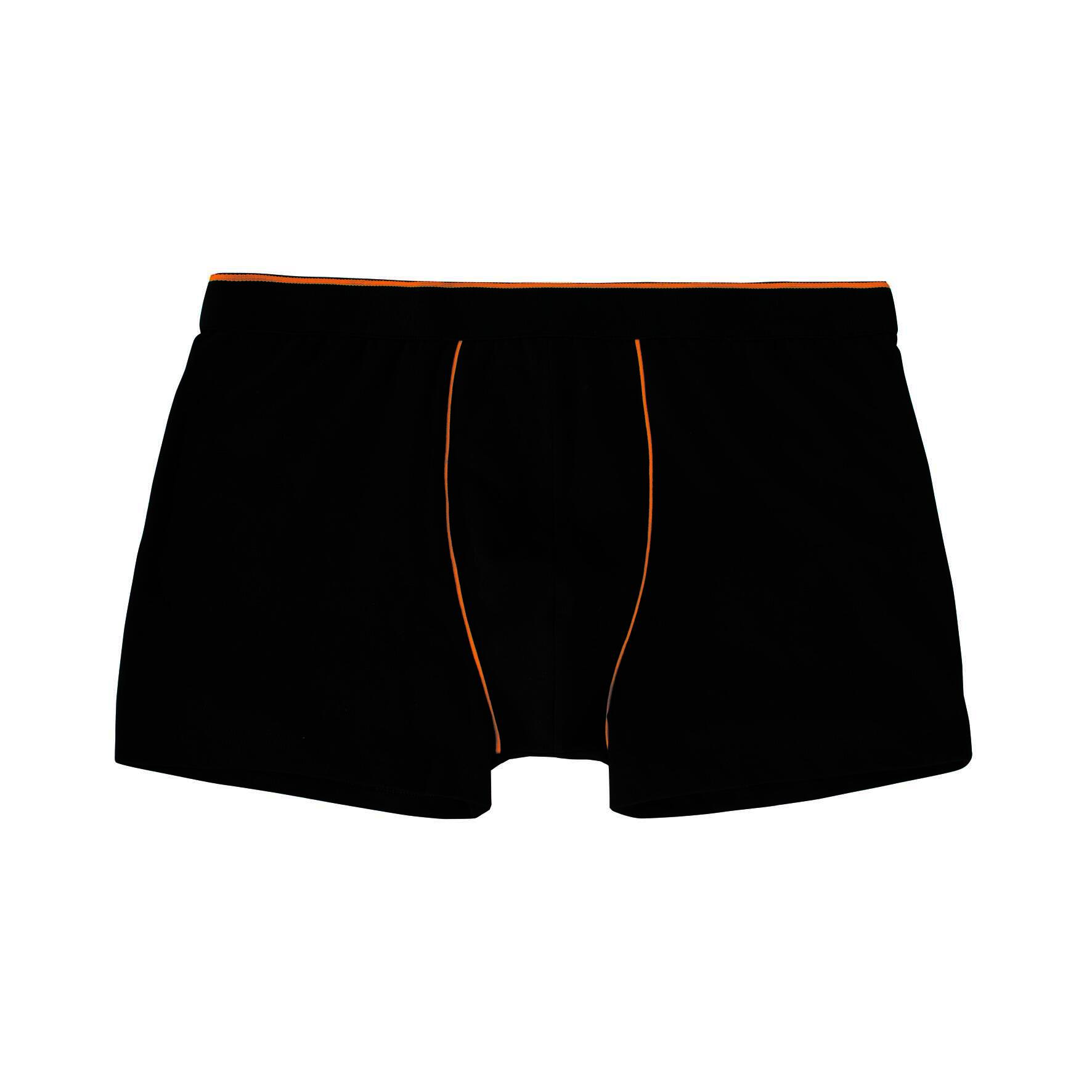 Herren Pants 27439, Schwarz mit versch. farbigen Paspeln, 8er-Pack, Gr.5