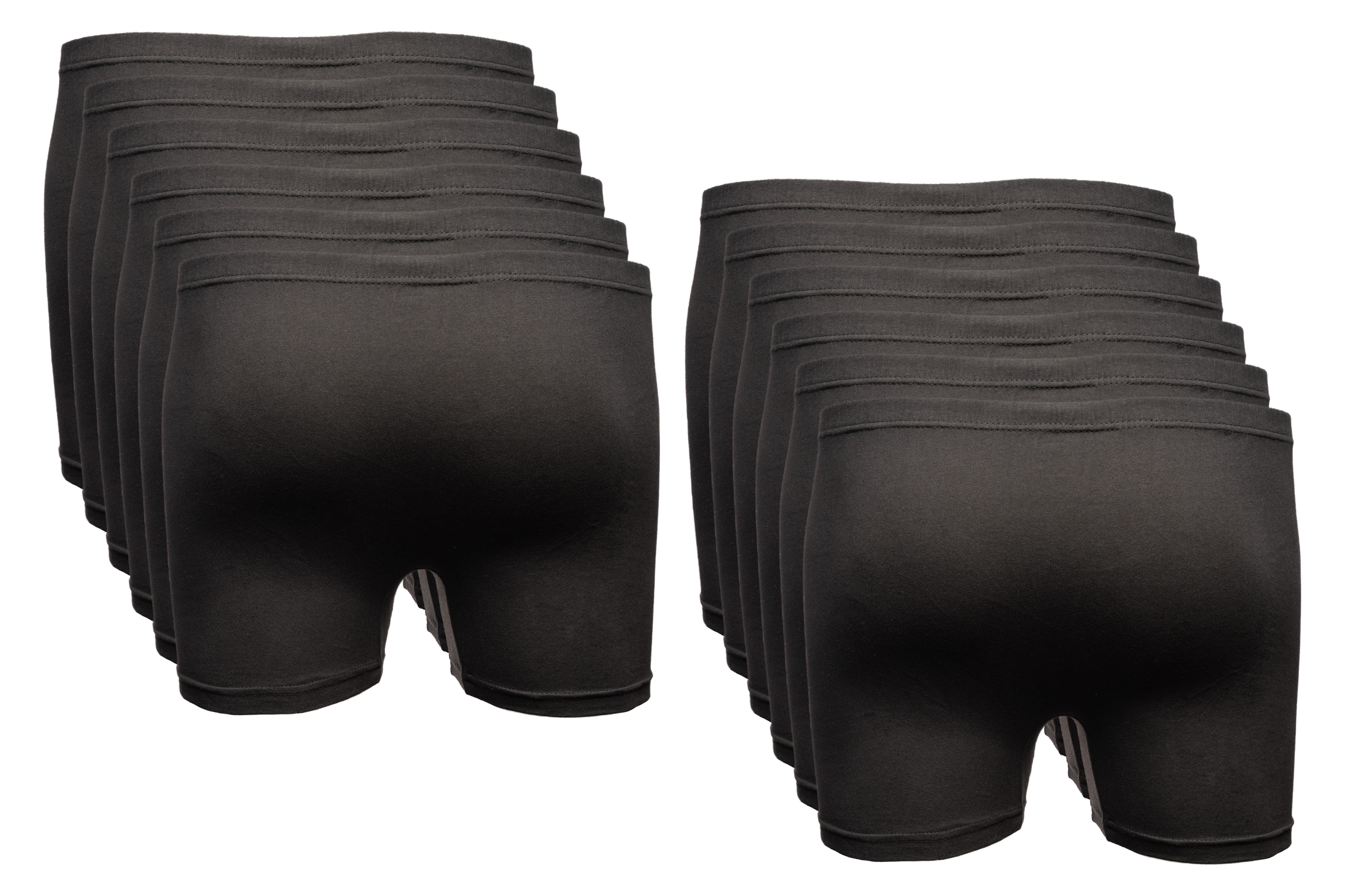 The BAKIS Herren Boxer Short, 4 x 3er Pack, schwarz, Größe 8