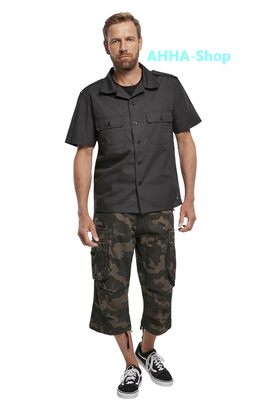 Brandit Industry ¾ Shorts darkcamo, Größe L