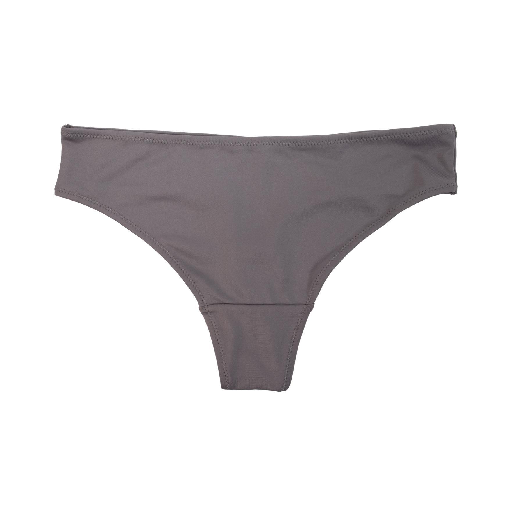 Damen String Tanga anthrazit  2er Größe 36/38