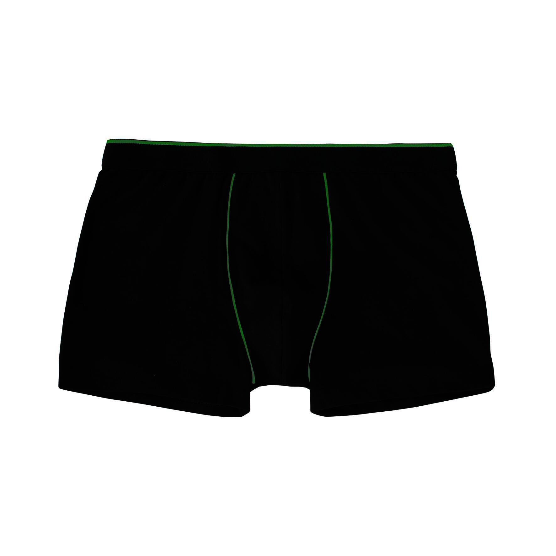 Herren Pants 27439, Schwarz mit versch. farbigen Paspeln, 8er-Pack, Gr.5