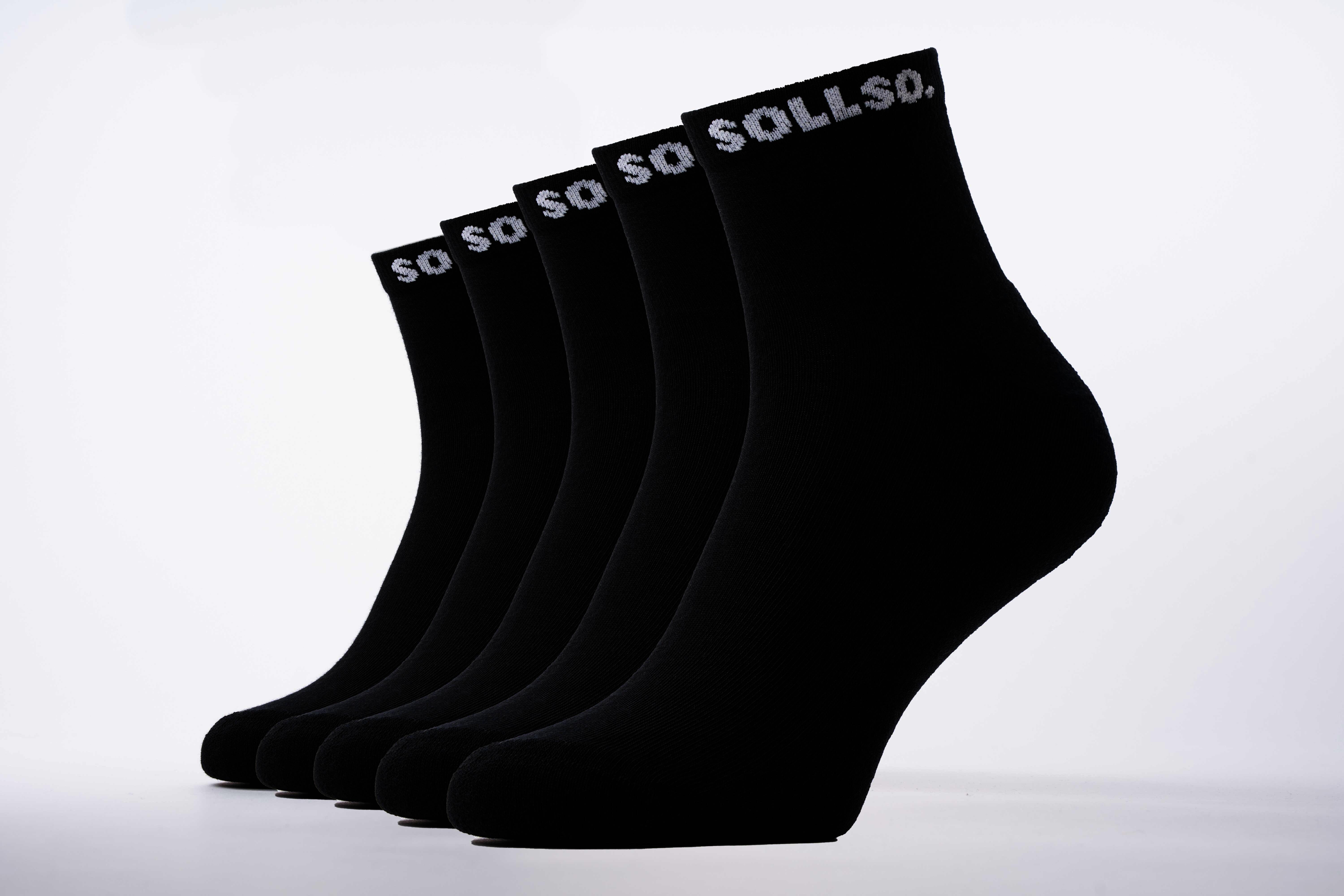 SOLLSO. Winter Herrensocke, Farbe Schwarz, Größe 39-42, 20 Paar