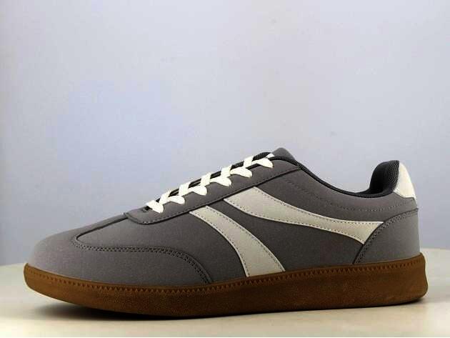Herren Sneaker B972773 im Retro-Style, Farbe Grau, Gr.46