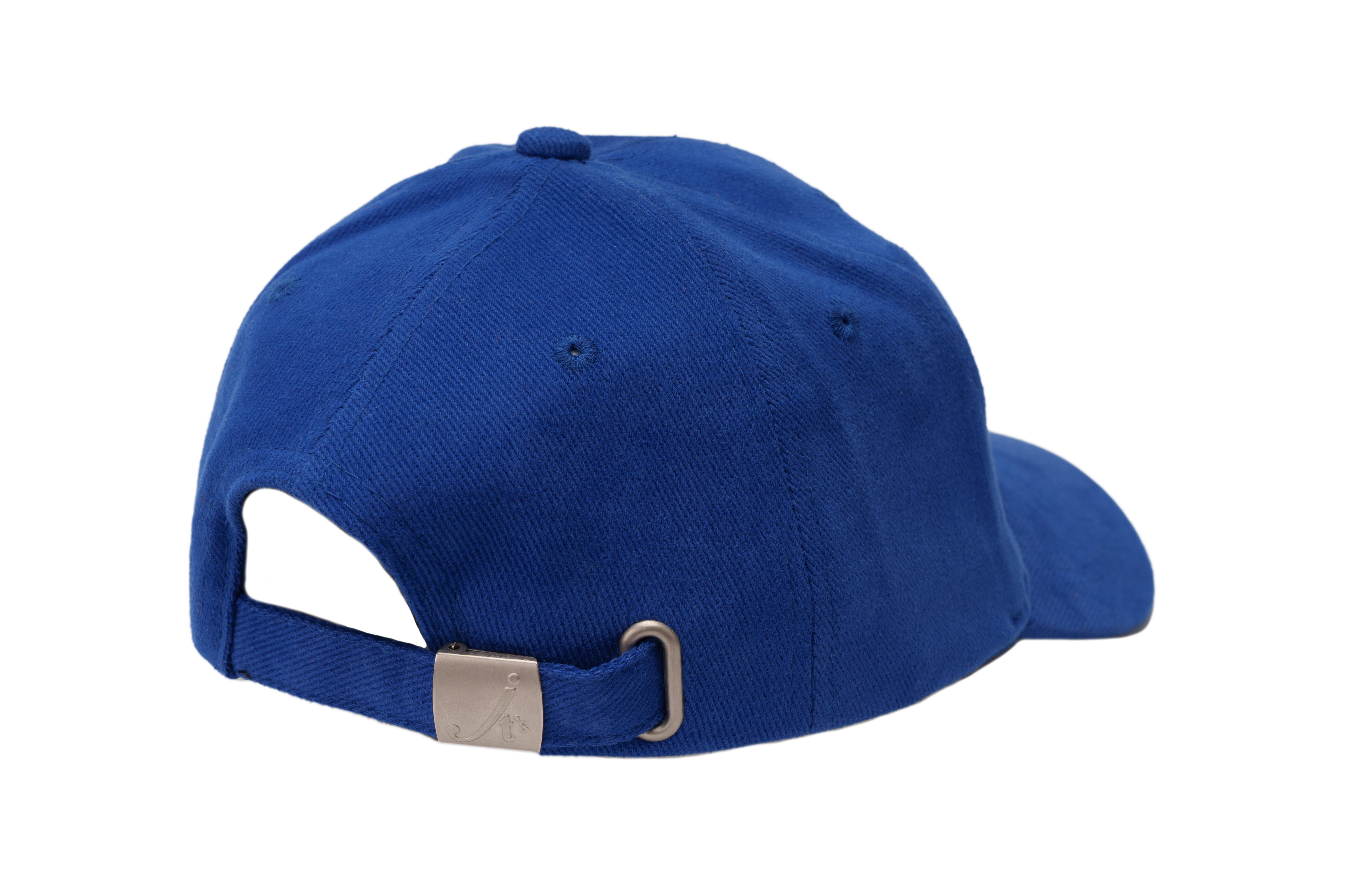SOLLSO. 6 Panel Strong Front Raver Cap, Blau