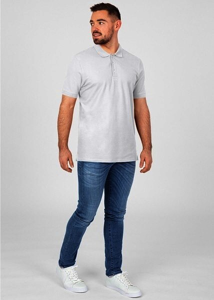 JAKO Herren Polo-Shirt Organic, weiß, Gr.XL