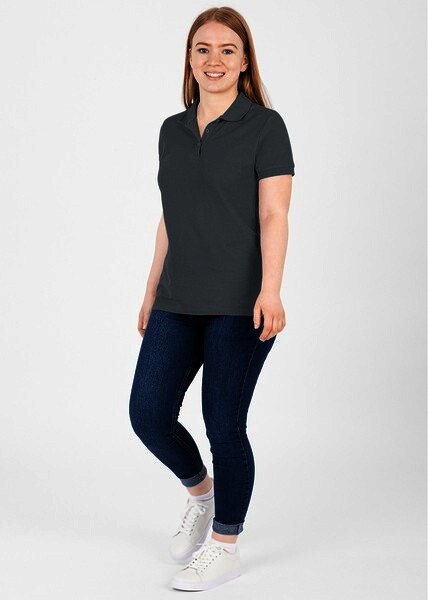 JAKO Damen Polo-Shirt Organic, steingrau, Gr.38