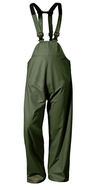 NORWAY „SUNDSVALL“ PU-Stretch-Latzhose, Oliv, Gr.XXL