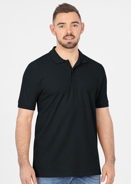JAKO Herren Polo-Shirt Organic, schwarz, Gr.S