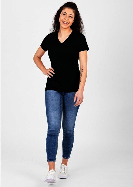JAKO Damen T-Shirt Organic, schwarz, Gr.38