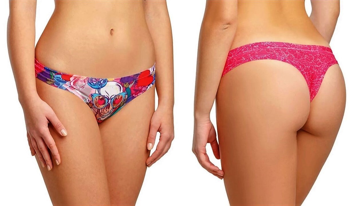 Memème SKULLS LOVERS MONSTER HIGH Tanga,Größe L