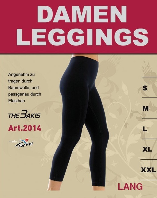 The Bakis Damen Leggins 2014, lang, Schwarz, Gr.M