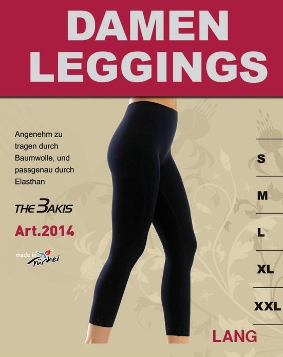 The Bakis Damen Leggins 2014, lang, Schwarz, Gr.M The Bakis Damen Leggins 2014, lang, Schwarz, Gr.M