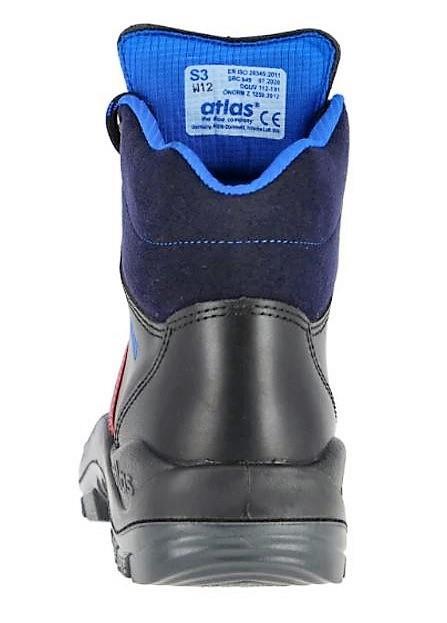 Atlas Anatomic BAU 500, Arbeitsschuh Klasse: EN ISO 20345:2011 S3, Schwarz, 46 EU
