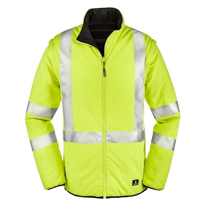 Warnschutz-Wendejacke RENO, leuchtgelb, Gr.M