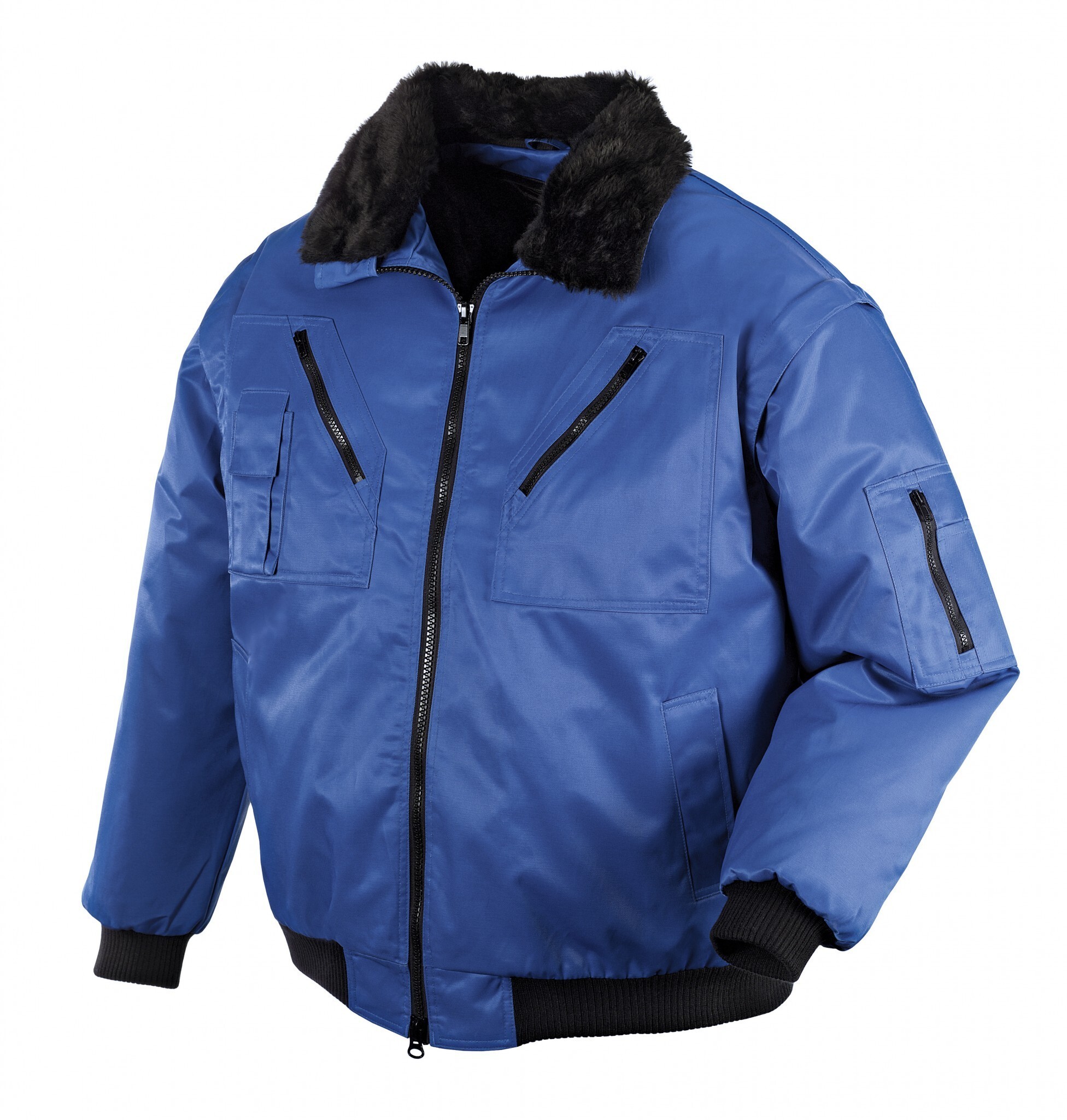 teXXor Piloten Oslo Arbeitsjacke mit abnehmbaren Ärmeln kornblau, 4171 Größe 4XL