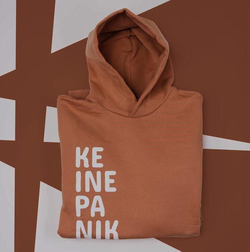 SOLLSO. Hoodie „No Panic Sloth“, Farbe Desert Beige, Größe XL