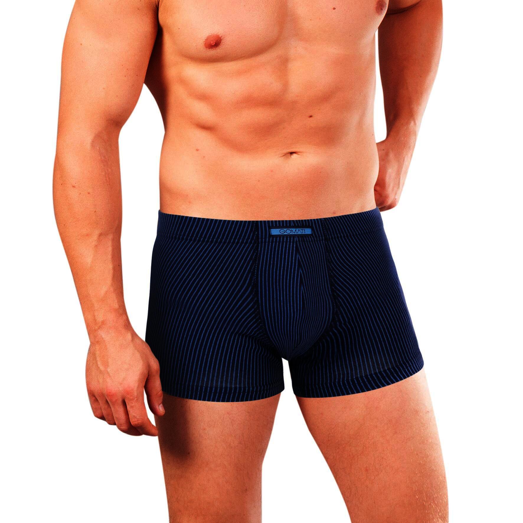 Herren Pants 29402, uni/längsgestreift, versch. Farben, 8er-Pack, Gr.7