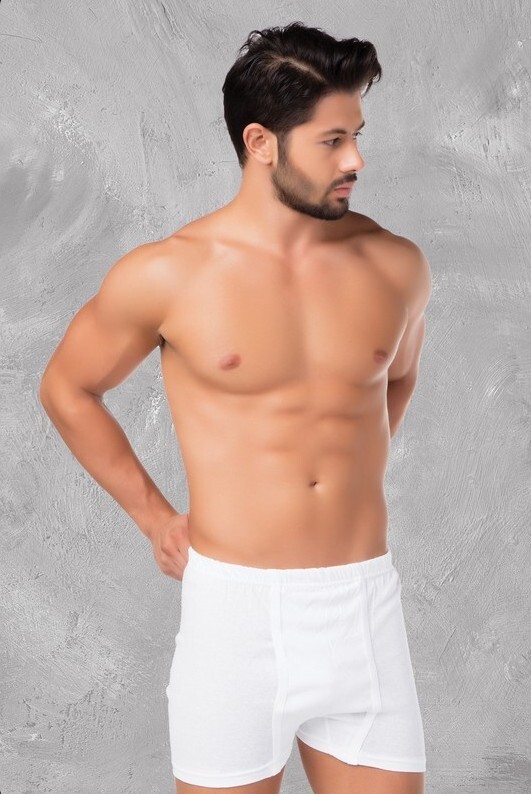 Herren Slip mit Bein 4040, Weiß, Feinripp, 2er-Pack, Gr.9