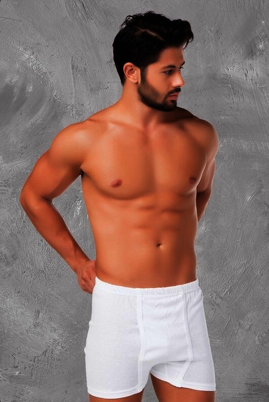 Herren Slip mit Bein 4040, Weiß, Feinripp, 2er-Pack, Gr.9