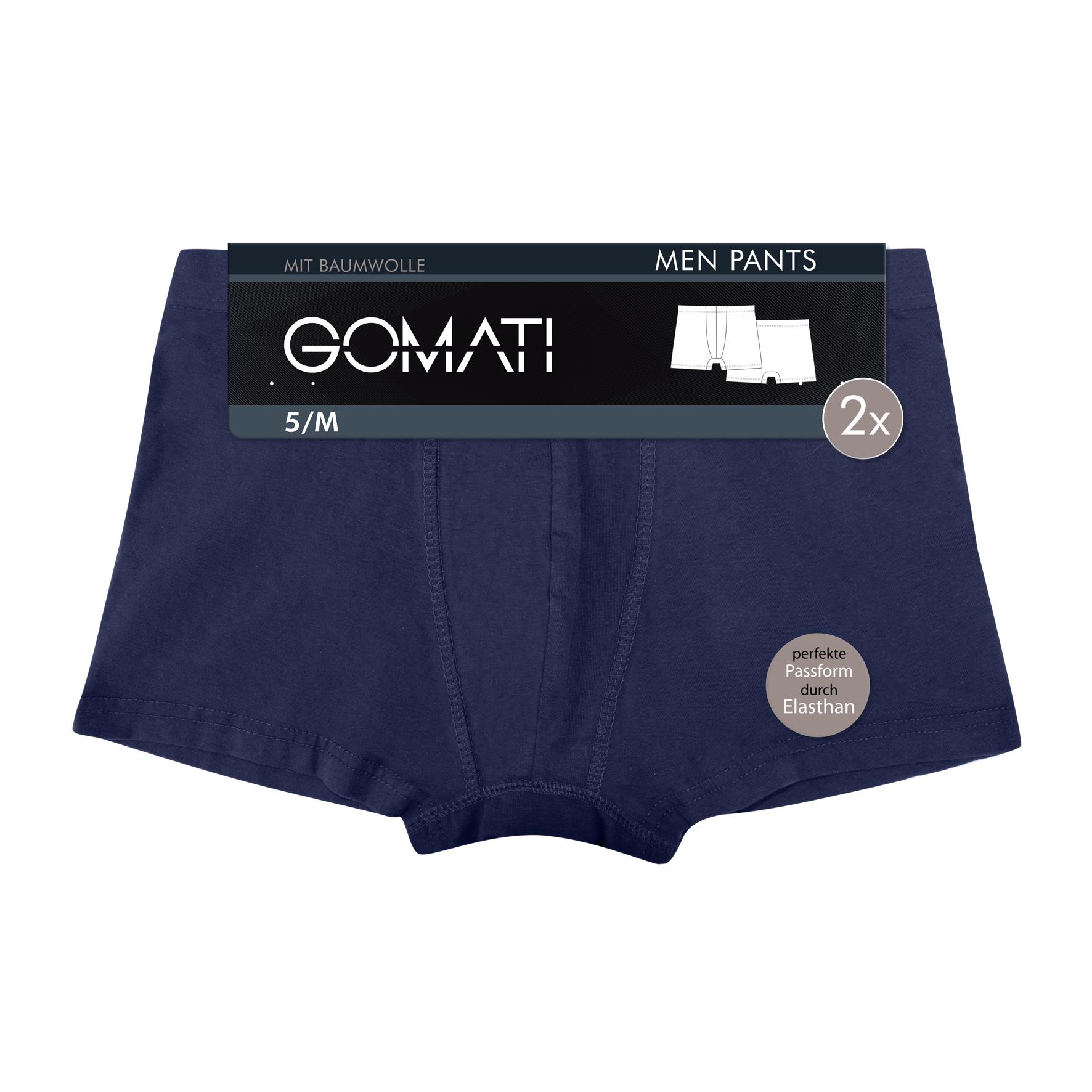 Herren Pants 29402, uni/längsgestreift, versch. Farben, 8er-Pack, Gr.7
