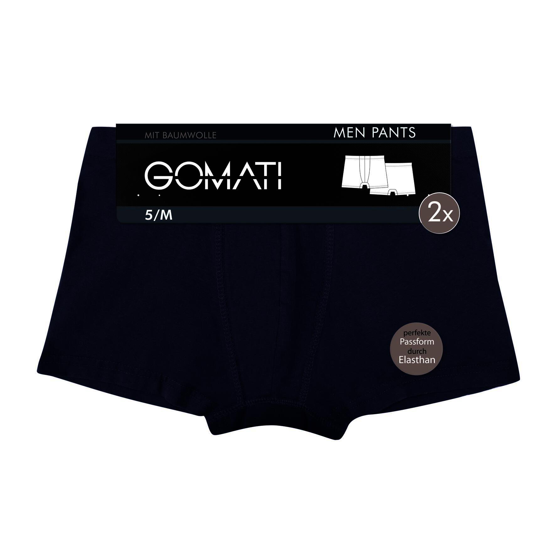 Herren Pants 29402, uni/längsgestreift, versch. Farben, 8er-Pack, Gr.7