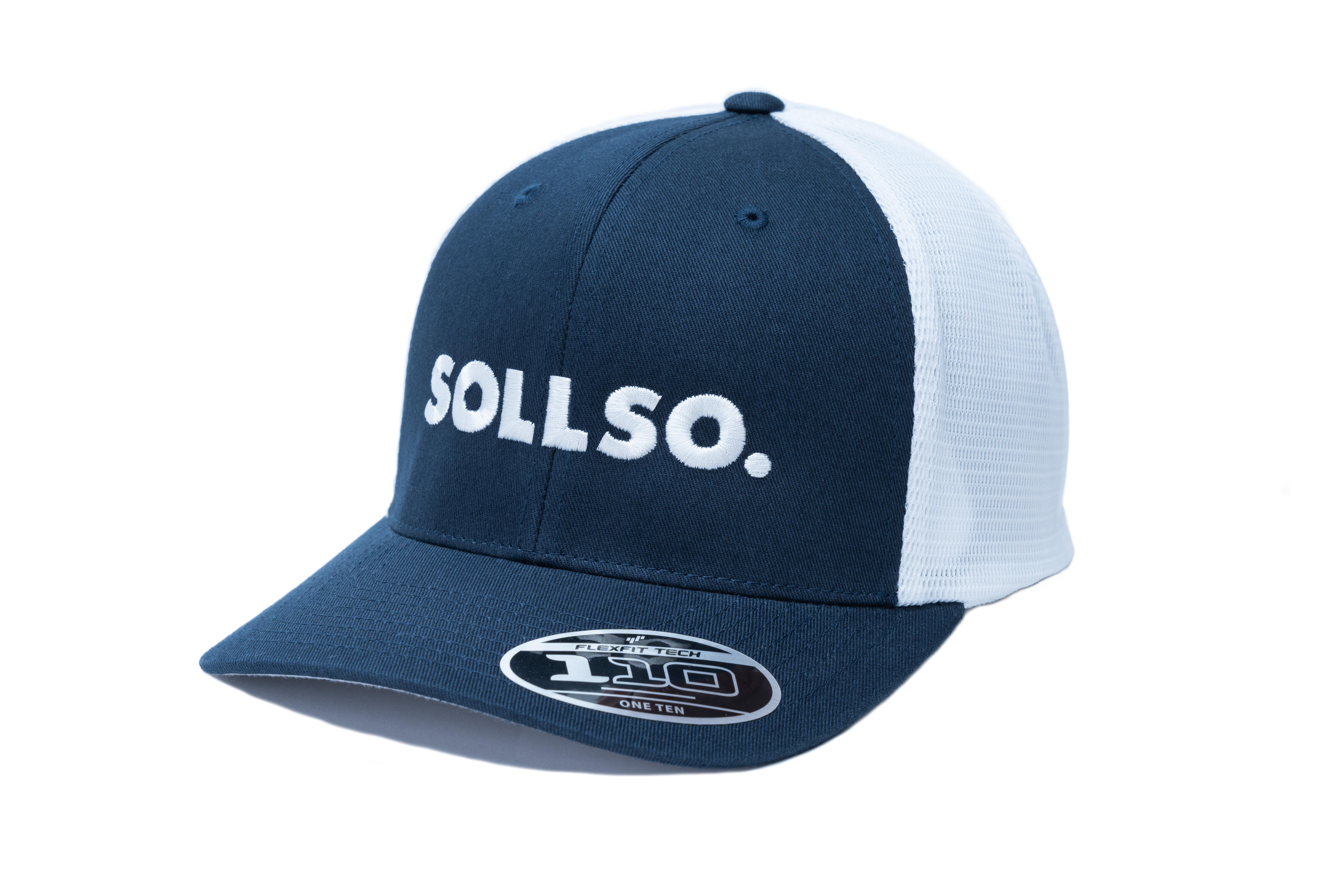 SOLLSO. Mesh 2-Tone Cap, Navy-White
