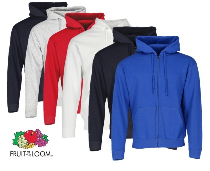 Fruit of the Loom  Kapuzenjacke, Schwarz, Gr.L
