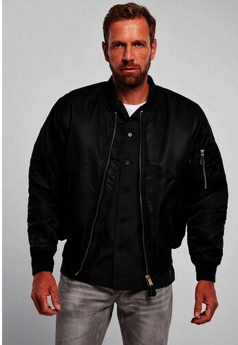 Brandit MA 1 Jacket, Farbe Schwarz, Gr.S