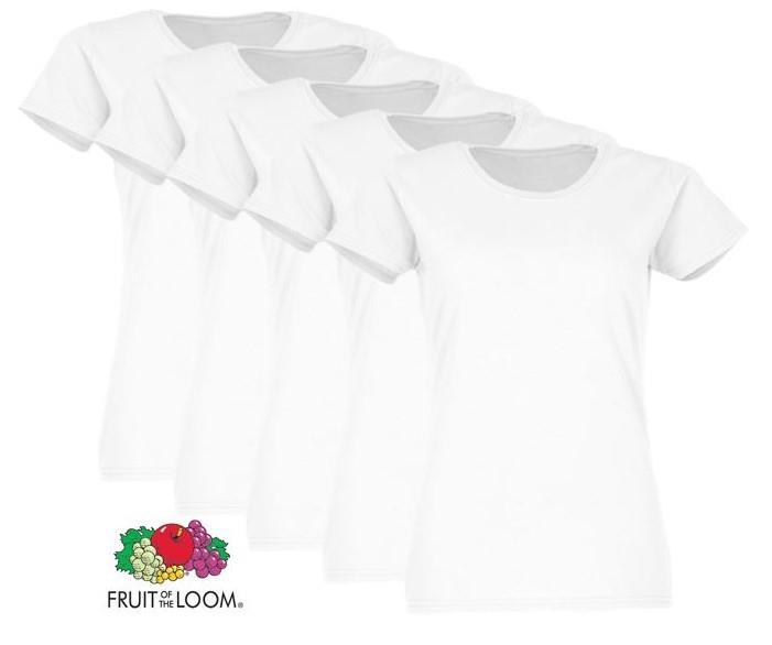 FRUIT OF THE LOOM  Valueweight Damen-T-Shirt, 10er-Pack, weiß, Gr.XXL