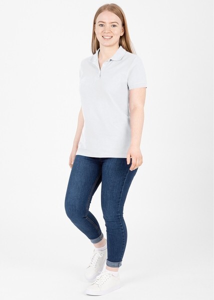 JAKO Damen Polo-Shirt Organic, weiß, Gr.38