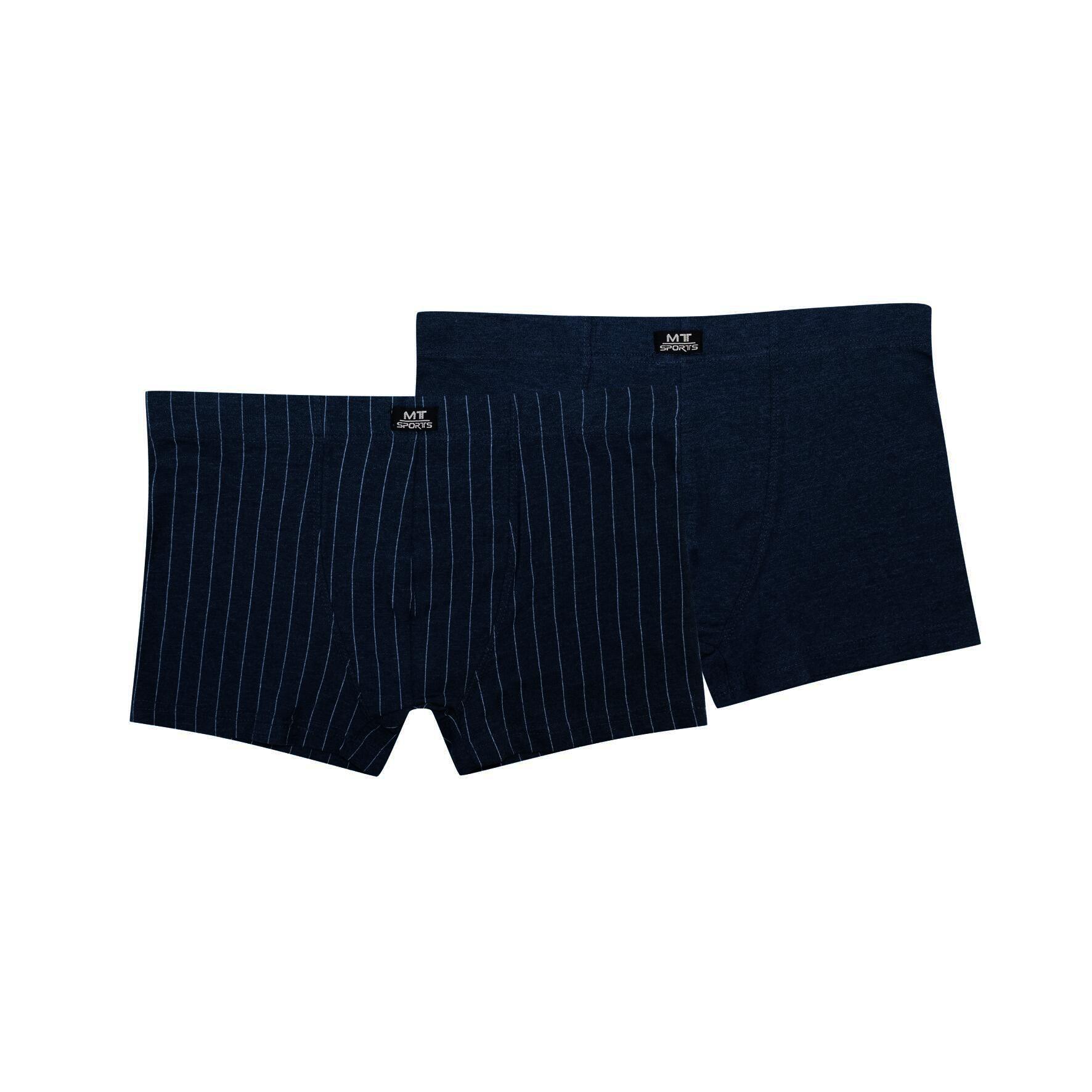 Herren Pants 22853, versch. Farben uni/längsgestreift, 2er-Pack, Gr.8
