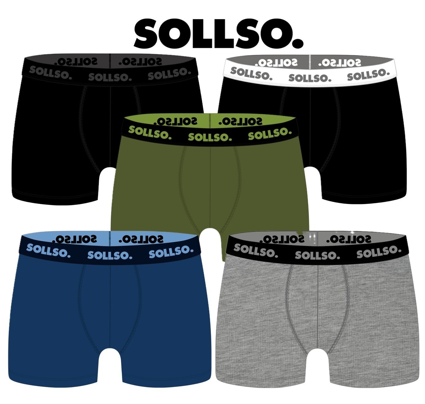 3er Pack Herren Boxershort, Bambusviskose, Blau, Gr.L