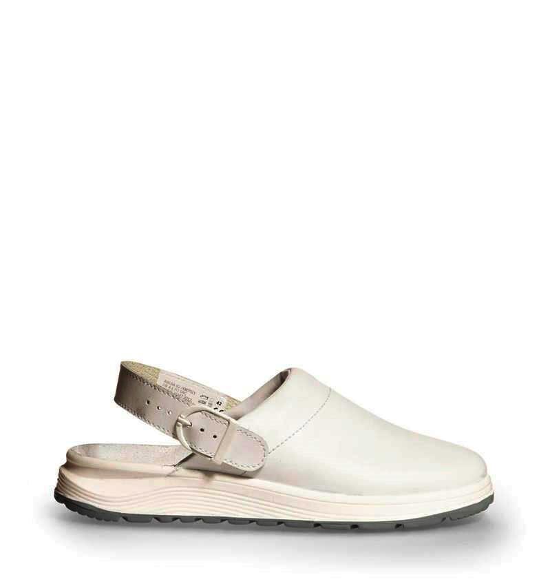 Abeba Berufsschuh ACTIVE Clog 87021 , weiß, Größe 38
